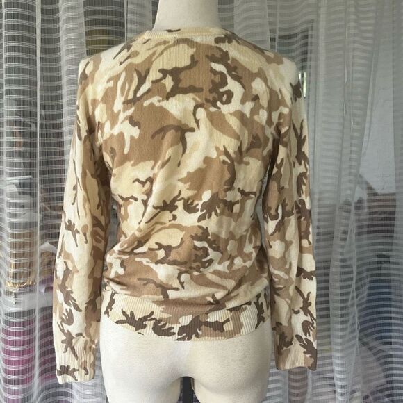 Equipment Femme 100% Cashmere Camo Sweater Women’s Small - Picture 4 of 6